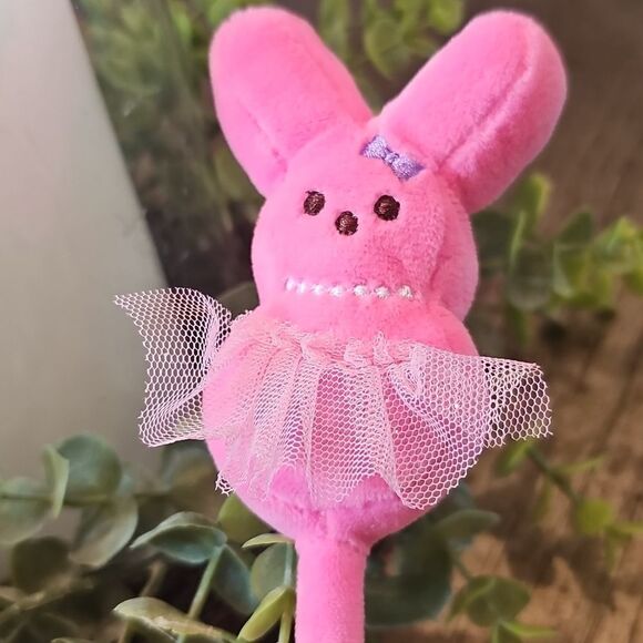Ballerina peeps bunny headband girls Easter Plush - Picture 3 of 5